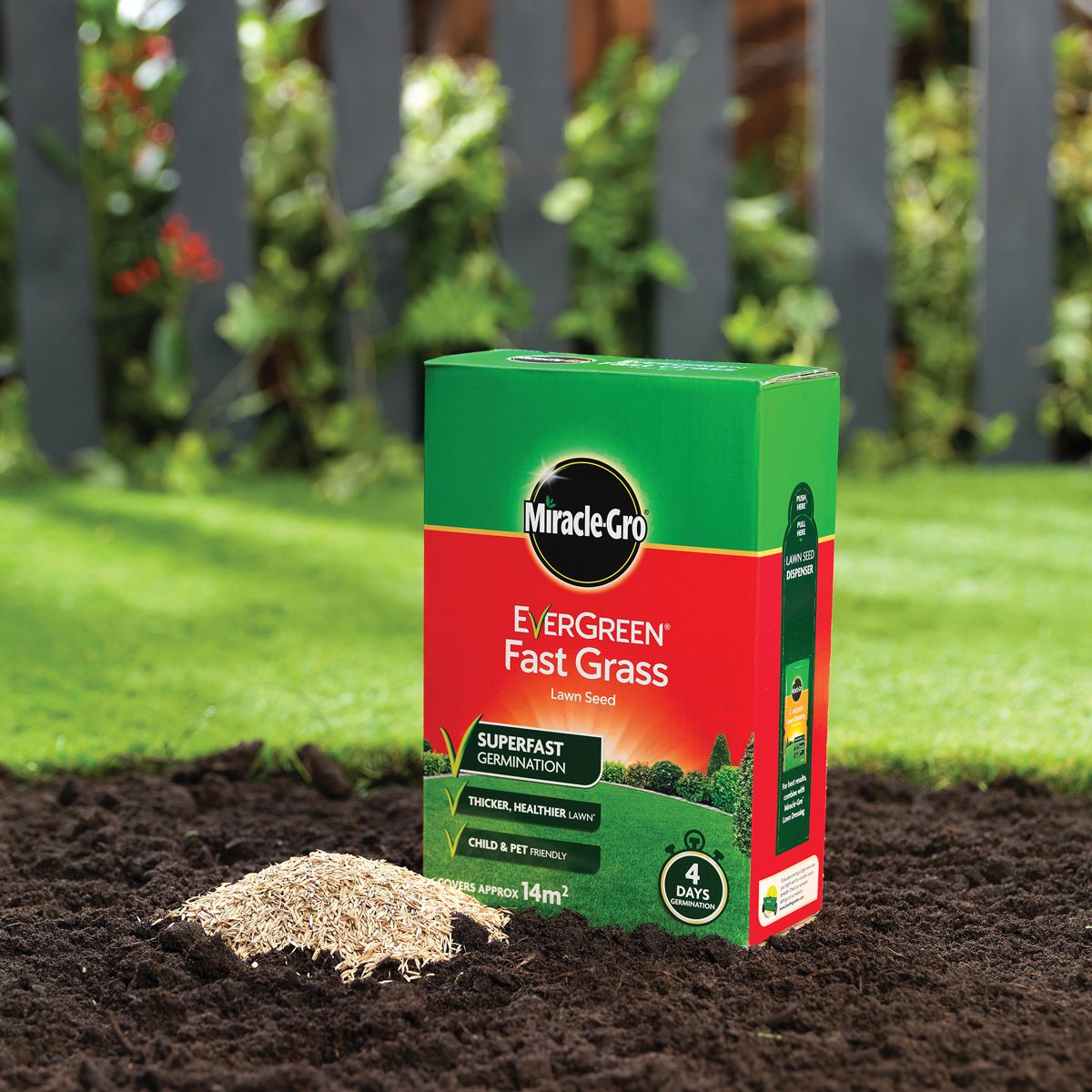 Is Miracle Grow Good For Grass Miracle-Gro EverGreen Fast Grass Lawn Seed SuperFast | 480g