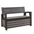 Hudson Wood-Texture Garden Storage Bench | Keter Deck Box 227L
