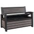Hudson Wood-Texture Garden Storage Bench | Keter Deck Box 227L