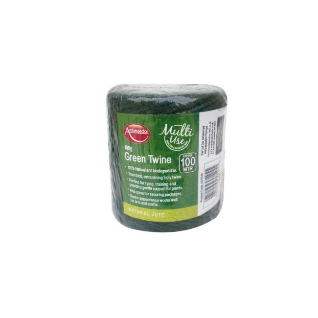 Ambassador Biodegradable Green Jute Twine 100m