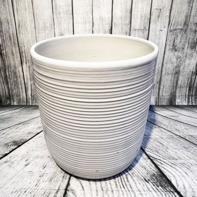 Ceramic Cream White Indoor Pot | 9cm
